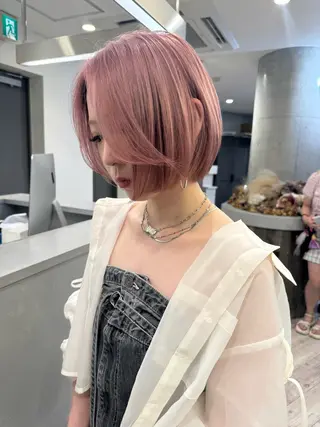 ショート カラー 🐯ミルクティーベー ジュ/大雅🐯のヘアスタイル