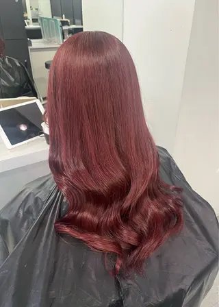 ロング ハイトーン/艶カラー 𝐧𝐨𝐚のヘアスタイル