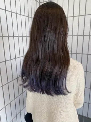 ロング カラー ハットリ /北習志野のヘアスタイル