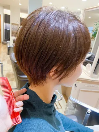 ショート カラー 柳 雄輝のヘアスタイル