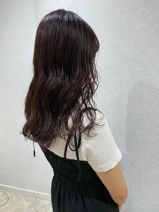 セミロング カラー ヘアアレンジ パーマ指名No1 /namiのヘアスタイル
