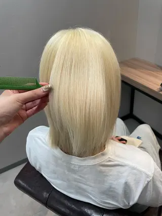 ミディアム 髪質改善カラー🫧 横浜/liberteのヘアスタイル