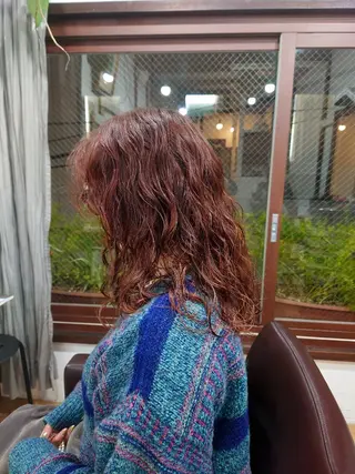 セミロング パーマ 【pejite】 小沼 勇貴のヘアスタイル