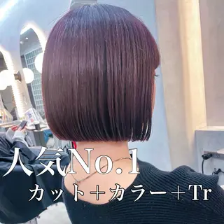 ショート Misaki /ボブ/縮毛矯正のヘアスタイル