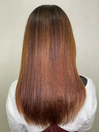 ロング カラー パーマ 池田 雄太 ✨美髪縮毛矯正✨のヘアスタイル