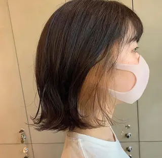 カラー ｱｵﾇﾏﾐﾕ☁️ /ボブ/ハイトーン/のヘアスタイル