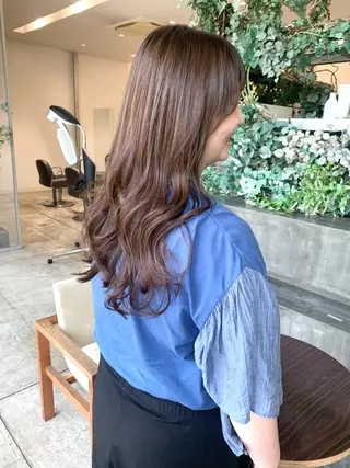 セミロング 田中 亜沙美のヘアスタイル