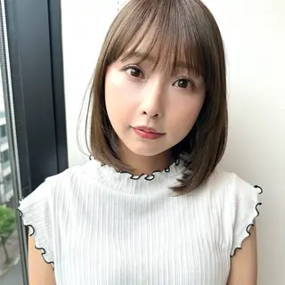 ミディアム カラー take/ショート& レイヤーカット/銀座のヘアスタイル