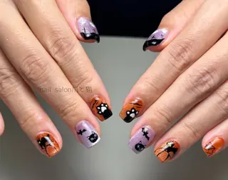 ネイル パラジェル登録店 爪と猫NANAMIのネイルデザイン