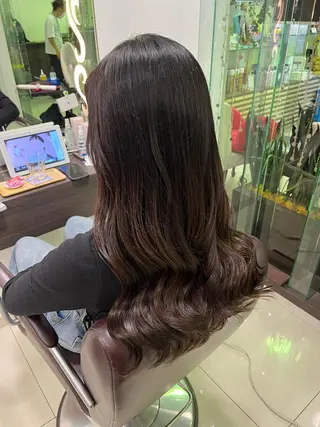 ロング ぷつっとボブ/ちゅる ピンク/mika☆のヘアスタイル