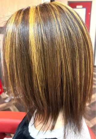 セミロング カラー Engel Lippe所属・タカダ ユウキのヘアスタイル