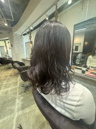 ミディアム ハイトーンカラー/ 田中和磨のヘアスタイル