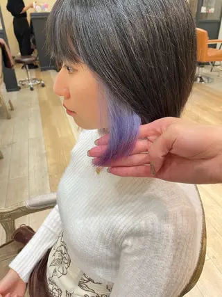 ミディアム 亀川蓮 Agu hairのヘアスタイル