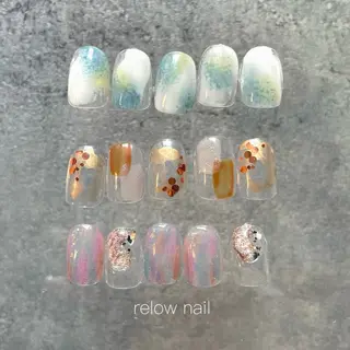 ネイル anyora nail salon所属・大人ワンホン キラキラ／Ayanoのネイルデザイン