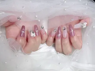 ネイル ネイルサロンAiri 長さ出し·シンプルのネイルデザイン