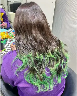 ロング カラー GARU-ガル-所属・TSUNO🦖 派手髪/オタク美容師のヘアスタイル