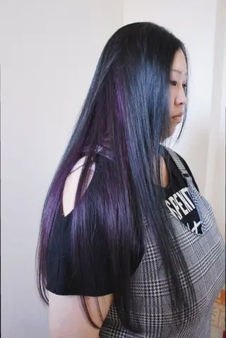 ロング カラー 土居 正季のヘアスタイル