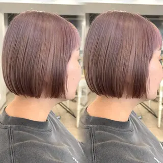 ショート カラー レイヤーカット/ 透明感カラー/白石のヘアスタイル