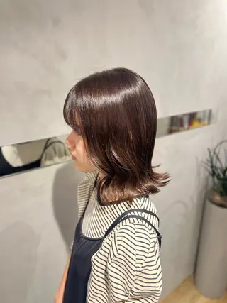 ミディアム カラー Garland 表参道所属・ミディアムレイヤー/ 艶カラー🎀　emiのヘアスタイル