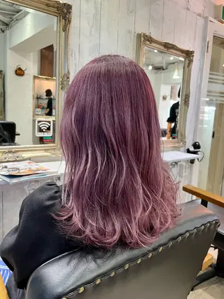 セミロング カラー 🧸柔らかいベージュ カラー🧸氏家達哉のヘアスタイル