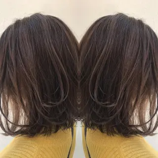 ミディアム カラー 柴田 祐輔のヘアスタイル