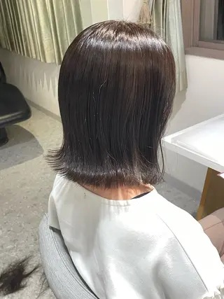 ミディアム カラー 髪質改善/ボブ /雷賀のヘアスタイル
