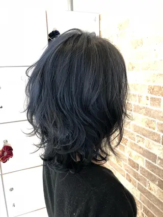 ミディアム 福元 保雄のヘアスタイル