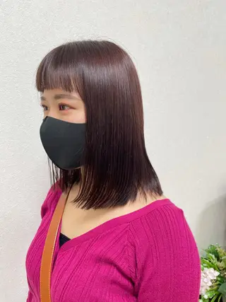 ミディアム カラー like みやびのヘアスタイル