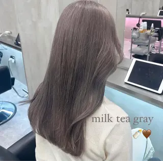 ロング カラー ナツミ/透明感カラー /酸性ストレートのヘアスタイル