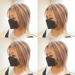 セミロング カラー ご予約 宜しくお願いします！のヘアスタイル