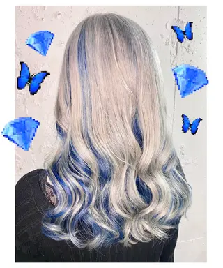 ロング カラー GARU-ガル-所属・TSUNO🦖 派手髪/オタク美容師のヘアスタイル