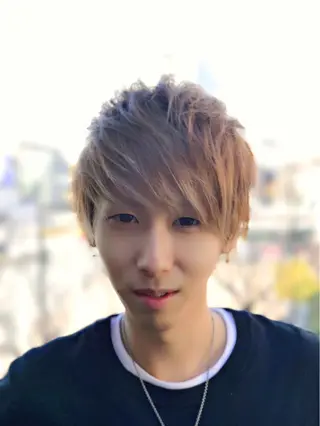 ショート カラー メンズ 似合わせ／代表 髪質改善/山田将大のヘアスタイル