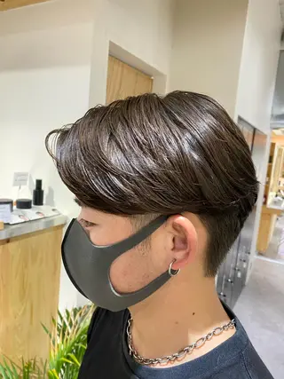 ショート カラー パーマ ヘアアレンジ メンズ キッズ メンズブリーチカラー /パーマ ごーた立川のヘアスタイル