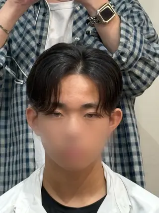 ショート パーマ メンズ 韓国風メンズ/毛流れ ヘアなら須田龍世のヘアスタイル