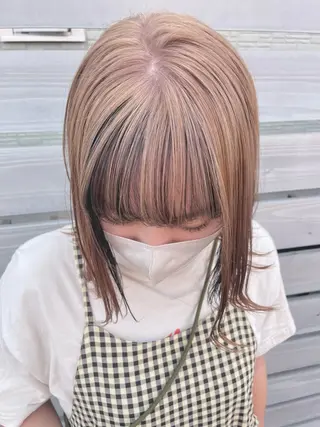 カラー ベージュ/透明感/ 桃子🎀のヘアスタイル