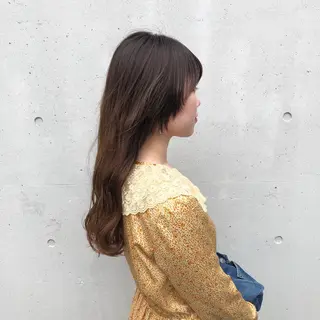 ロング カラー 酸性縮毛矯正🧴韓国 レイヤー/髪質改善のヘアスタイル