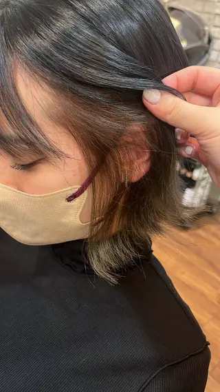 カラー Ayumi/艶カラー /レイヤー/ネイルのヘアスタイル