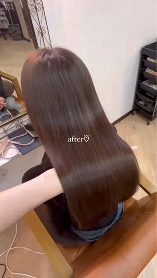 ロング カラー MAHIRU🤍 艶髪･ストレート🫧のヘアスタイル