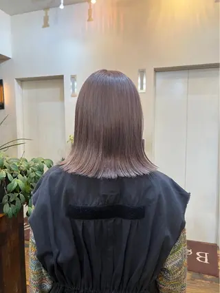 セミロング Belle銀座並木通り店所属・井手草一朗/ パーマ/ハイライト◎のヘアスタイル
