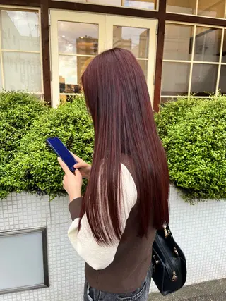 ロング 🎀透明感カラー🎀 稲垣至恩🎀のヘアスタイル