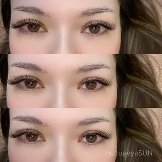 マツエク・マツパ カットスタジオピエロ所属・若江岩田マツエク SUNのマツエク・マツパデザイン