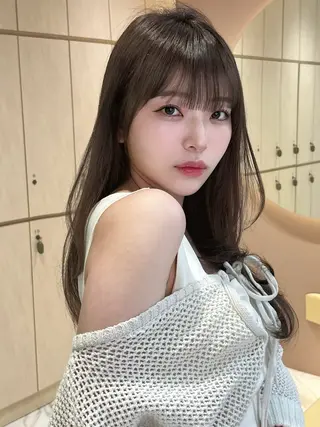 セミロング カラー 大宮レイヤーカット ハッシュ　柏崎颯刀のヘアスタイル