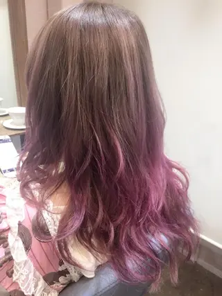 セミロング カラー 原宿サロン代表 デザインカラー伊藤卓のヘアスタイル