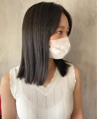 ミディアム カラー ヘアアレンジ stylist/蛯谷 珠里のヘアスタイル