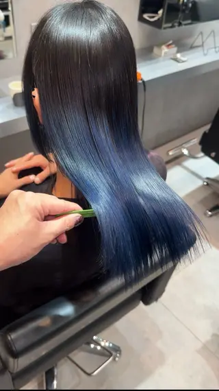 ロング BUCKS所属・坂谷 BUCKS/縮毛矯正のヘアスタイル