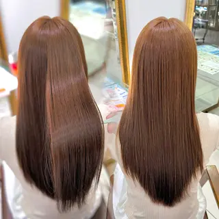 ロング 髪質改善”艶"カラー 🤍Hono🇰🇷のヘアスタイル