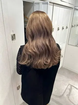 ロング カラー 韓国ハッシュカット/ 新宿/髪質改善/岡崎のヘアスタイル