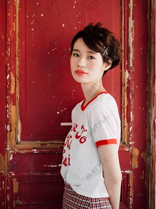 ショート カラー パーマ 白髪ぼかしハイライト 柳川拓哉のヘアスタイル