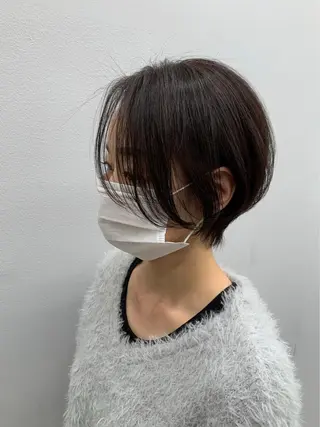 ショート カラー 京都レイヤーカット/ 縮毛矯正/羽柴りくのヘアスタイル