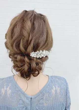 セミロング ヘアアレンジ GRANLUSSO 〜グランルッソ駅前店所属・木口 嘉美のヘアスタイル